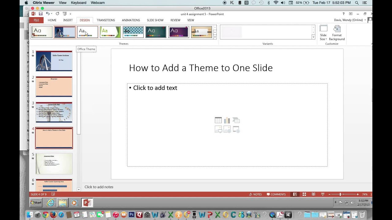 what is the mac macro for powerpoint start slideshow from slide